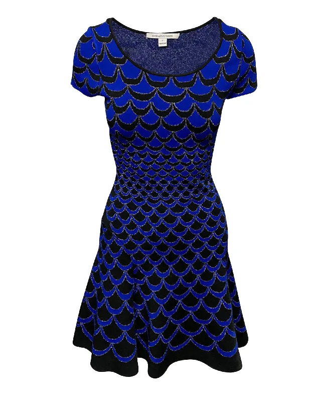 Daily Deals Diane Von Furstenberg Alina Dress in Blue Rayon