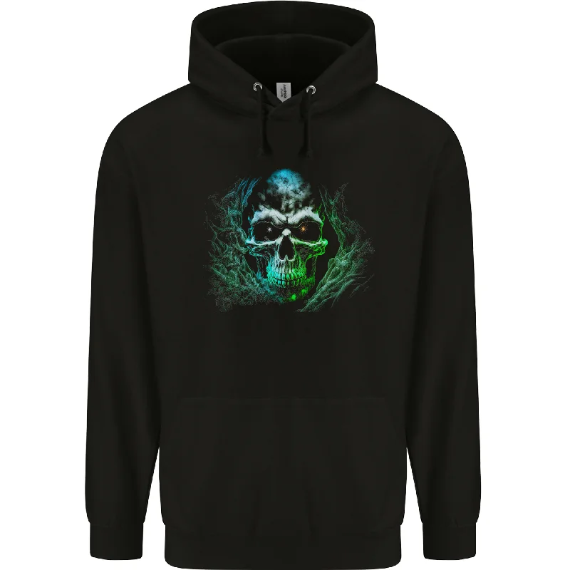 Don't Wait Twinkle Eyes Evil Skull Mens 80% Cotton Hoodie