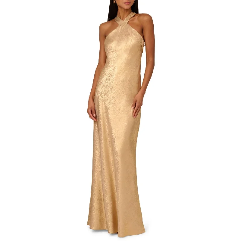 Fantastic Offers Womens Foiled Chiffon Evening Dress