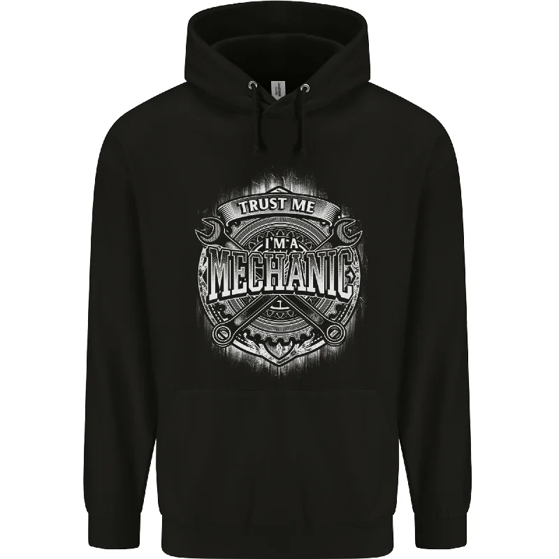 Amazing Deals Trust Me Im a Mechanic Funny Mens 80% Cotton Hoodie