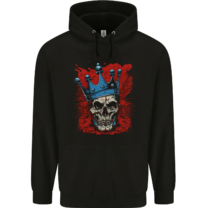 Super Bargain Skull King Mens 80% Cotton Hoodie