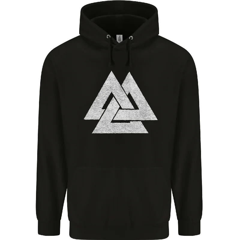 Savings Alert Viking Valknut Symbol  Norse Mythology Thor Mens 80% Cotton Hoodie