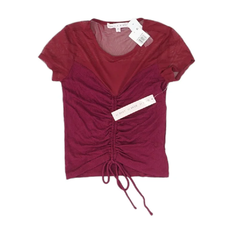 Fantastic Deals Burgundy Solid Knit Top