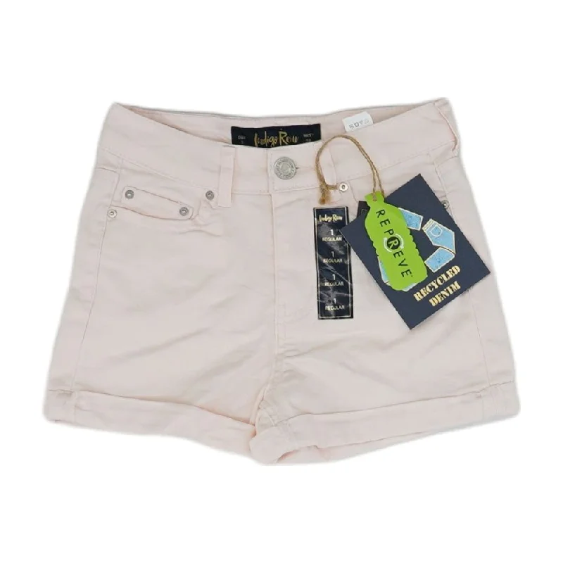 Special Buy Pink Solid Denim Shorts
