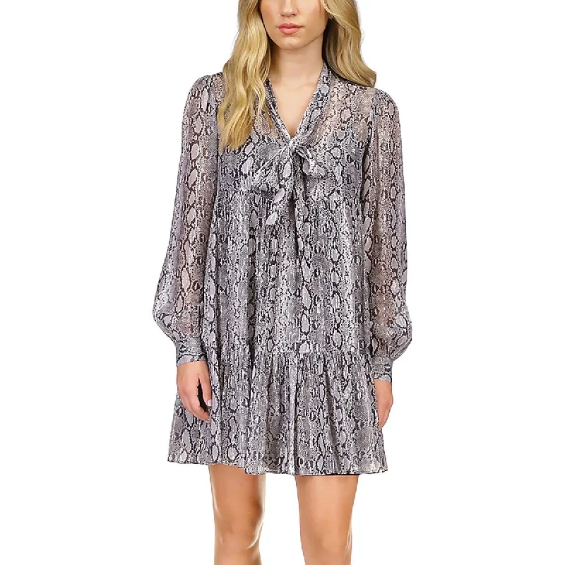 Blowout Deals Womens Animal Print Mini Mini Dress