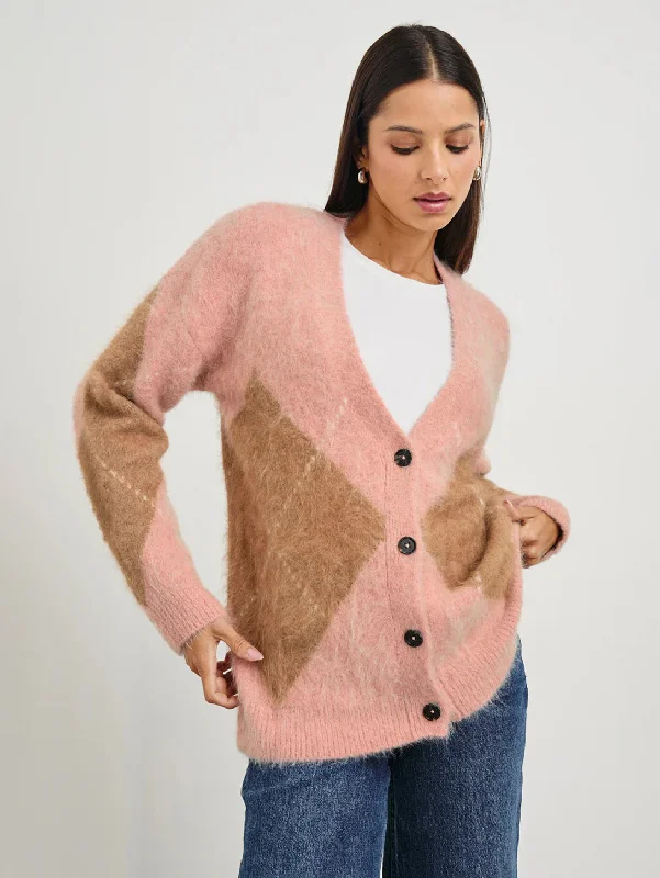 Deal Alert Runi Cardigan - Pastel Argyle