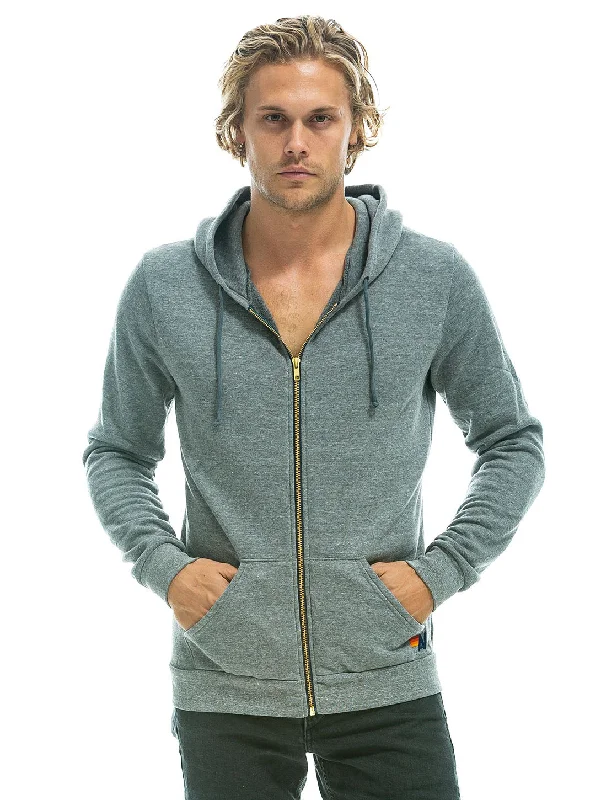 Special Price Bolt Zip Hoodie - Heather Grey