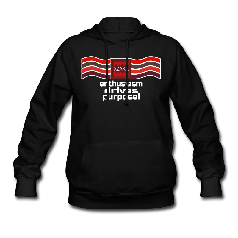Fantastic Deals XZAKA Women "Enthusiasm Drives Purpose" Motivational Hoodie - W1303