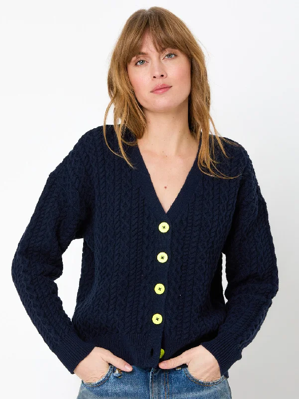 Bargain Bin Suzanne Just Add Love Cardigan - Indigo