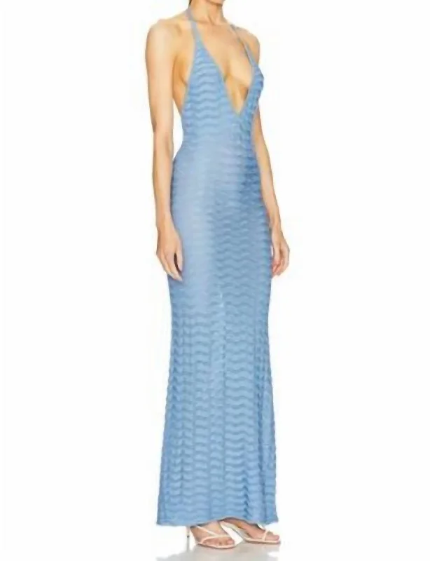 Extra Discounts Yael Knit Dress In Cornflower
