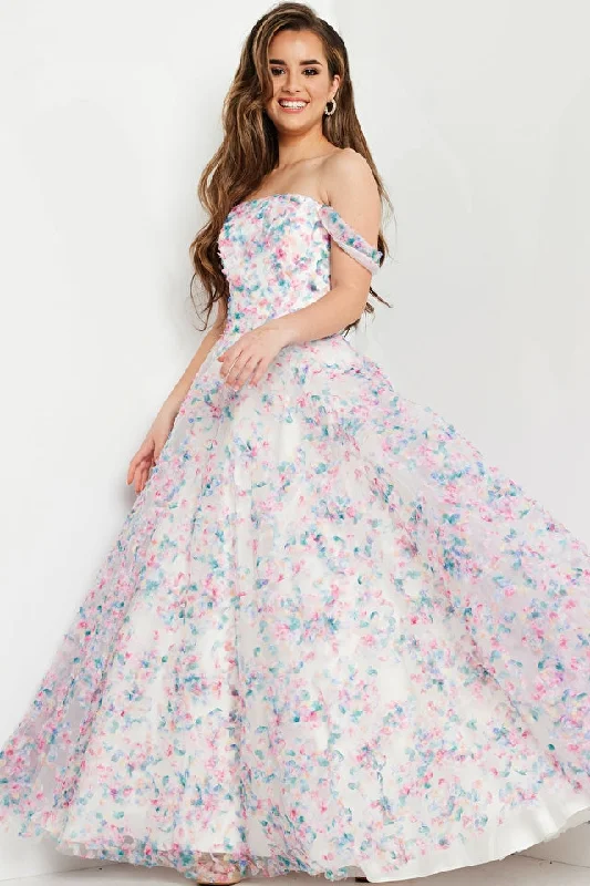 Incredible Offers Jovani Kids K26292 Strapless Floral Ballgown Long Formal Dress