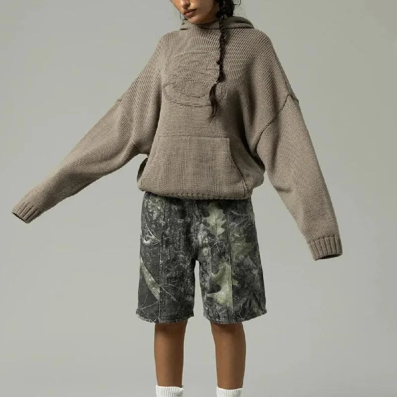 Massive Deals Tall Embroidered Knitted Hoodie