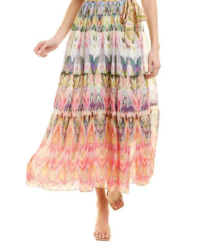 Bargain Prices Sleeveless Multi Print Maxi Dress In Lilac Coral