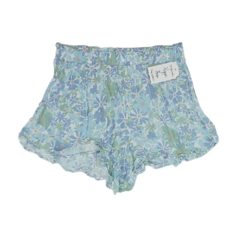 Stock Clearance Blue Floral Shorts