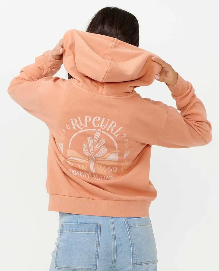 Extra Savings Rip Curl Womens Sweatshirt Desert Relaxed Zip Through