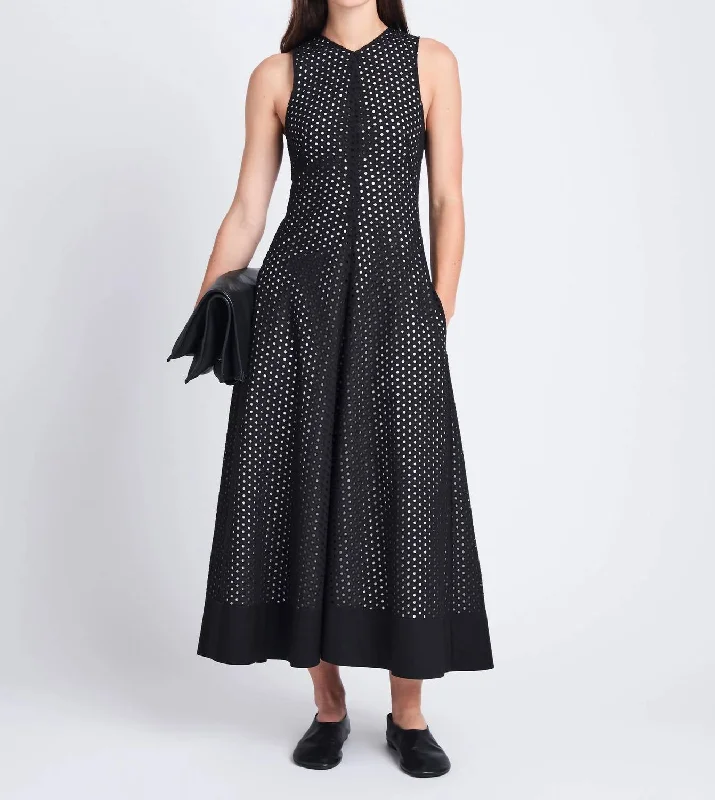 Don't Wait Juno Dress In Black/offWhite