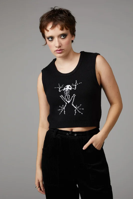 Don't Wait Froggy Knit Vest