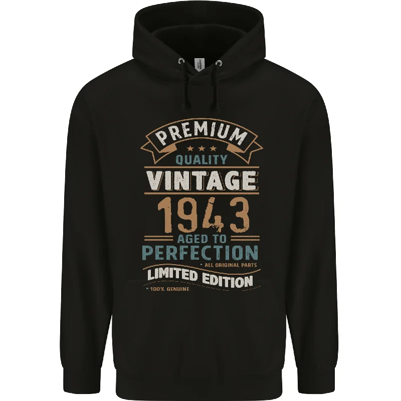 Best Seller Premium Vintage 81st Birthday 1943 Mens 80% Cotton Hoodie