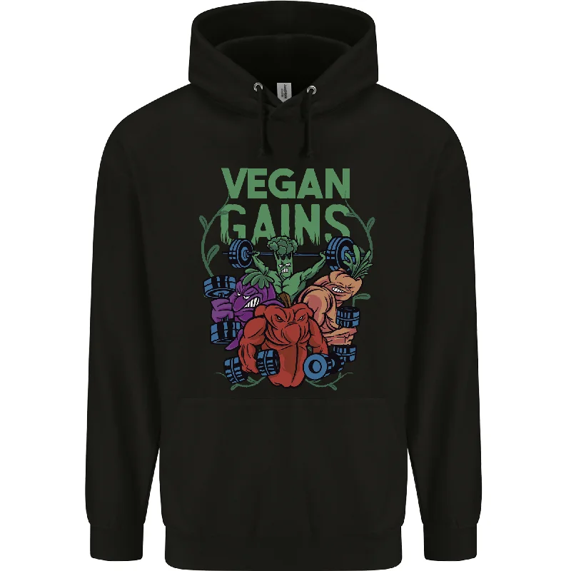 Special Offer Vegan Gym Bodybuilding Vegetarian Mens 80% Cotton Hoodie
