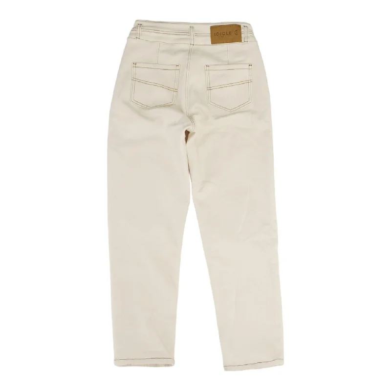 Factory Direct Sale Ivory Solid Jeans
