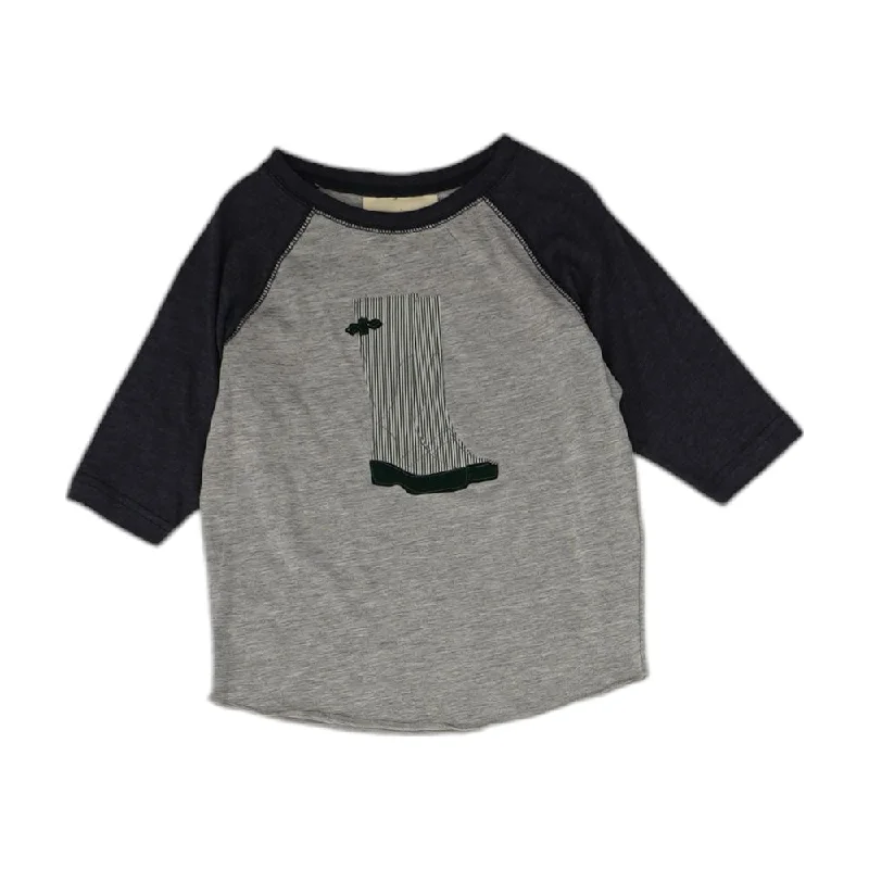 Deal of the Week Gray Color Block Raglan T-Shirt