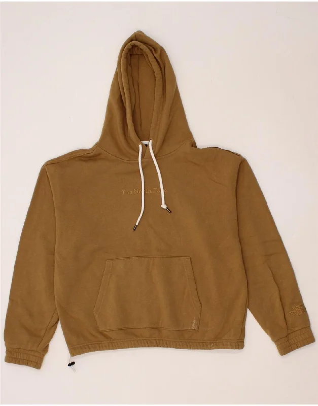Limited Quantity THE NORTH FACE Womens Graphic Hoodie Jumper UK 10 Small Brown Cotton