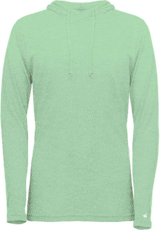 Early Bird Discount Badger Sport 496500 Tri-Blend Surplice Women's Hoodie Tee - Mint Early Bird Discount Badger Sport 496500 Tri-Blend Surplice Women's Hoodie Tee - Mint