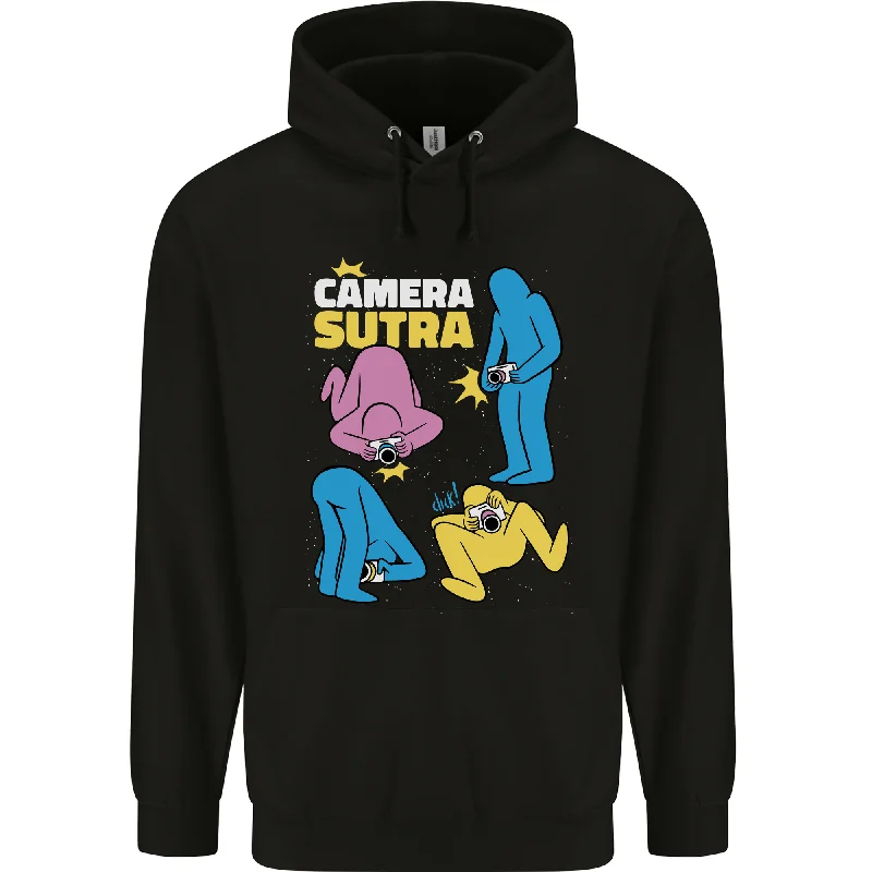 Exclusive Preview The Camera Sutra Funny Photography Photographer Mens 80% Cotton Hoodie