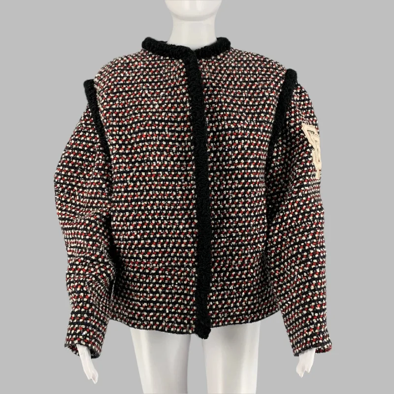 Seasonal Clearance GUCCI MLB Giants Fall 2018 Size M Black Red & Silver Polyamide Embellishment Jacket