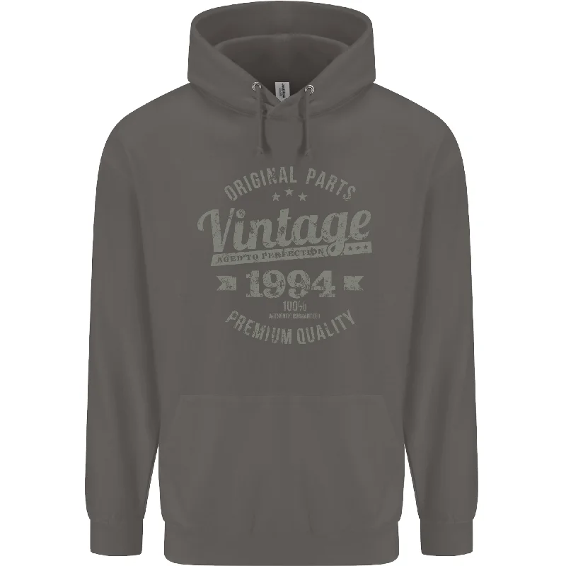 Best Deals Vintage Year 30th Birthday 1994 Mens 80% Cotton Hoodie Charcoal