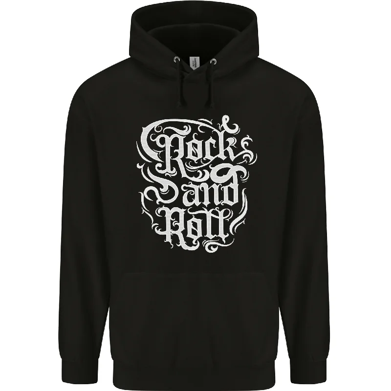 Deal Zone Rock and Roll Guitar Music Mens 80% Cotton Hoodie