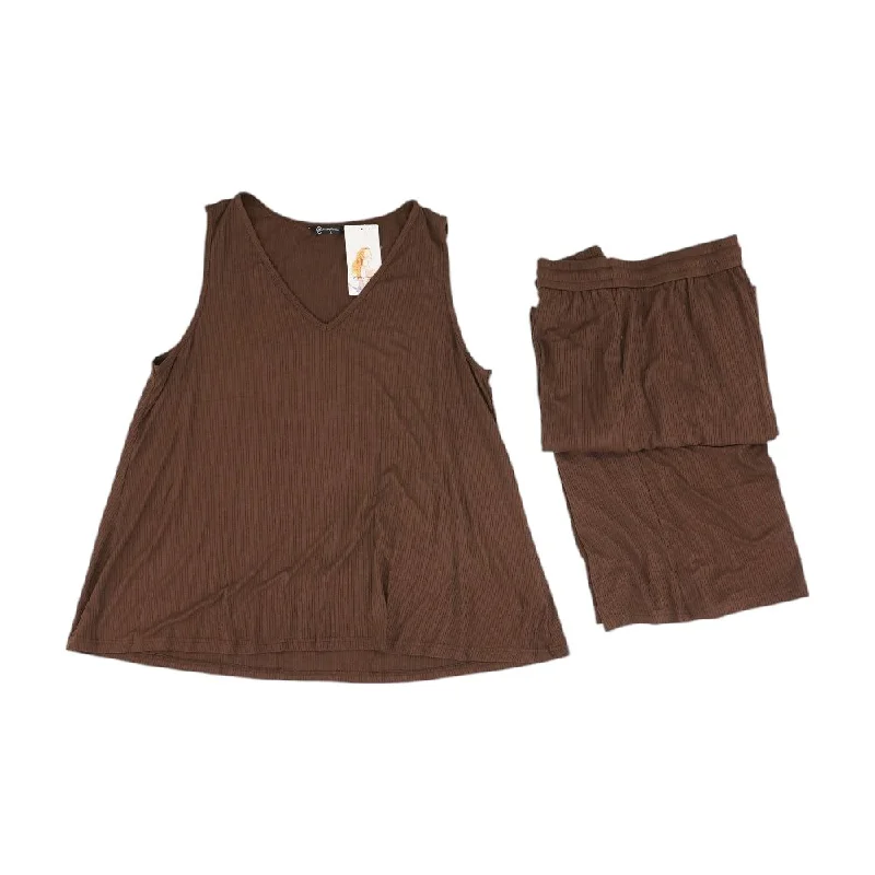 Act Now Brown Solid Tank