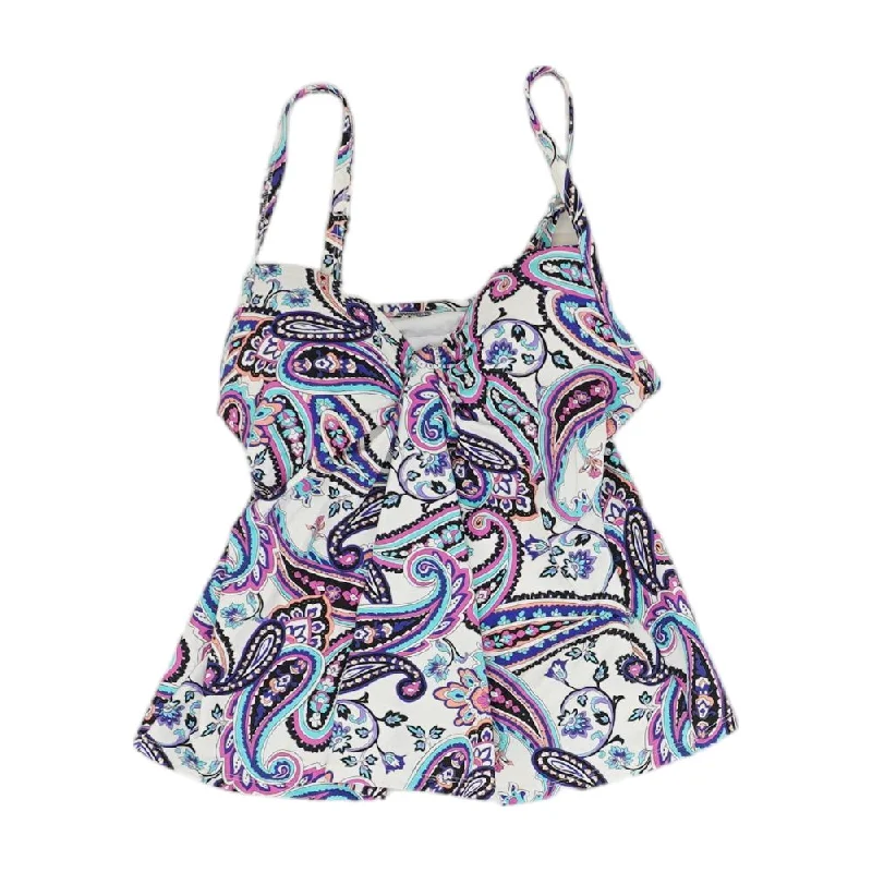 Buy More, Save More White Paisley Swim Top