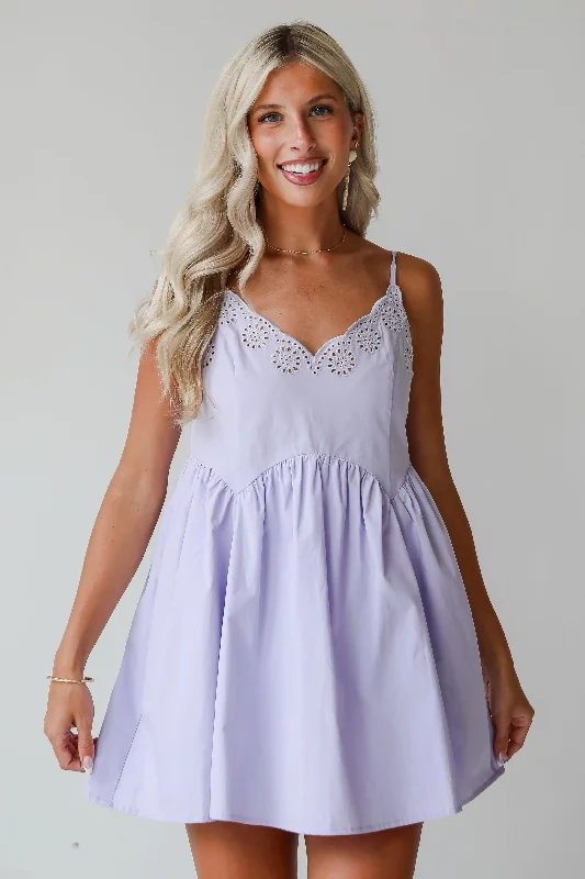 Act Fast FINAL SALE - Sweetly Darling Eyelet Mini Dress