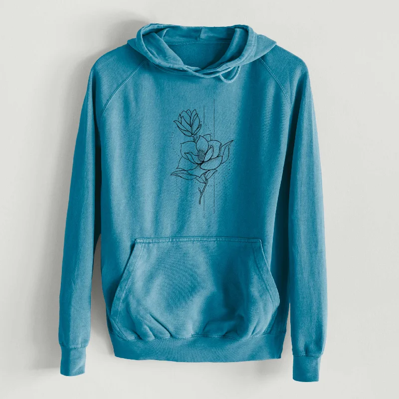 YEAR-End Clearance Southern Magnolia Stem  - Mid-Weight Unisex Vintage 100% Cotton Hoodie