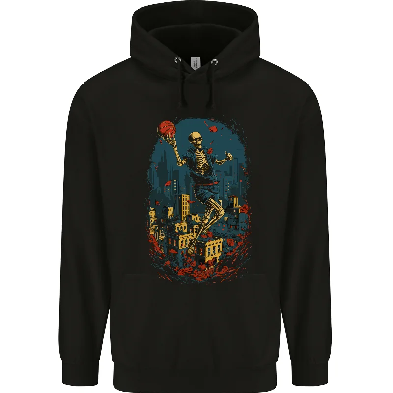 Stock Clearance Skull Jumper Fantasy Basketball Player Mens 80% Cotton Hoodie