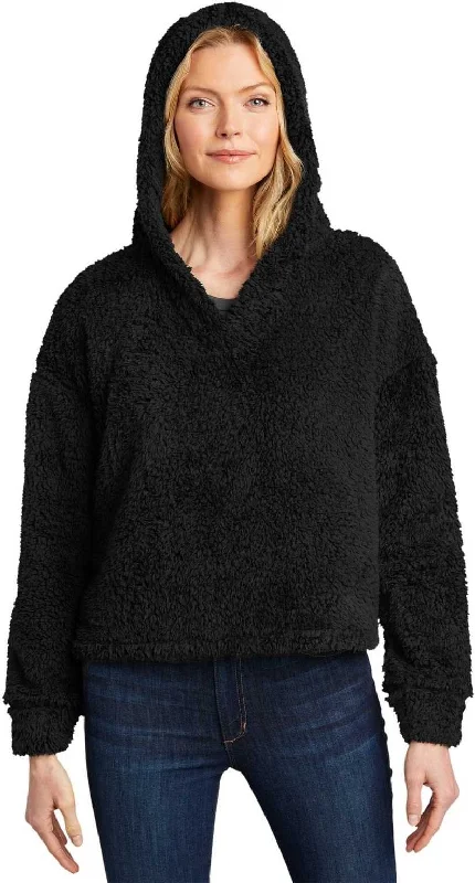 Super Savings Port Authority L132 Ladies Cozy Fleece Hoodie - Black