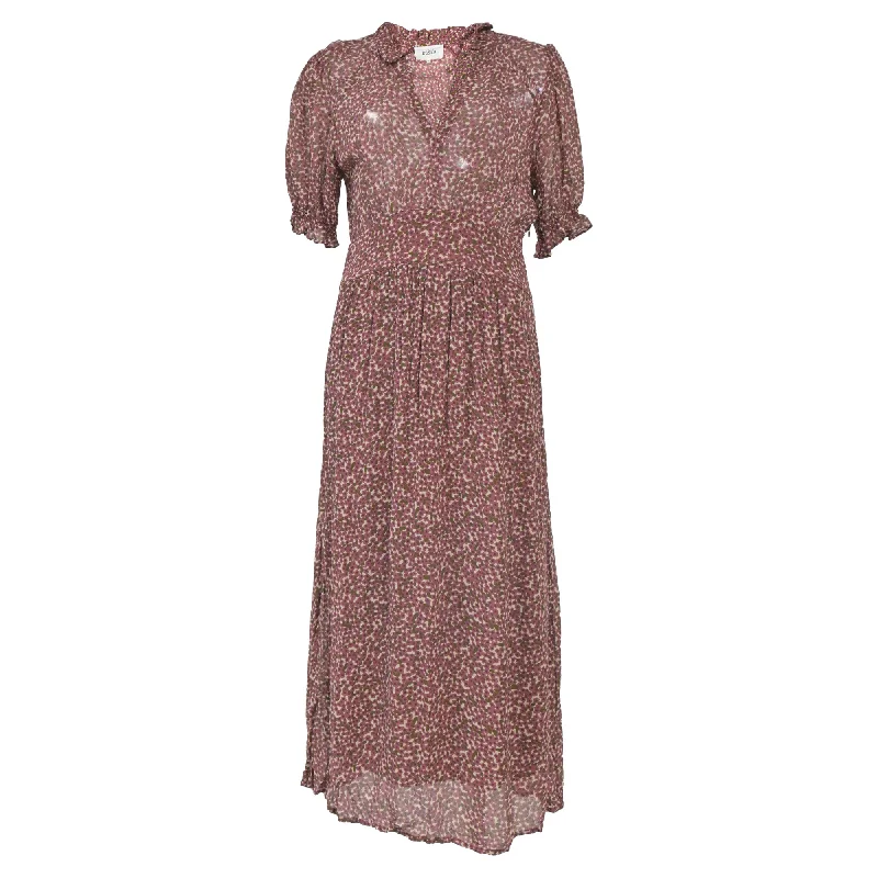 Limited Time Ba&sh Chiffon Midi Dress in Floral Print Viscose