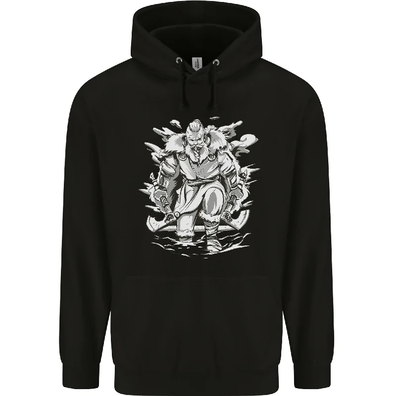 Bonus Savings Viking Warrior Valhalla Odin Axe Gym God Mens 80% Cotton Hoodie