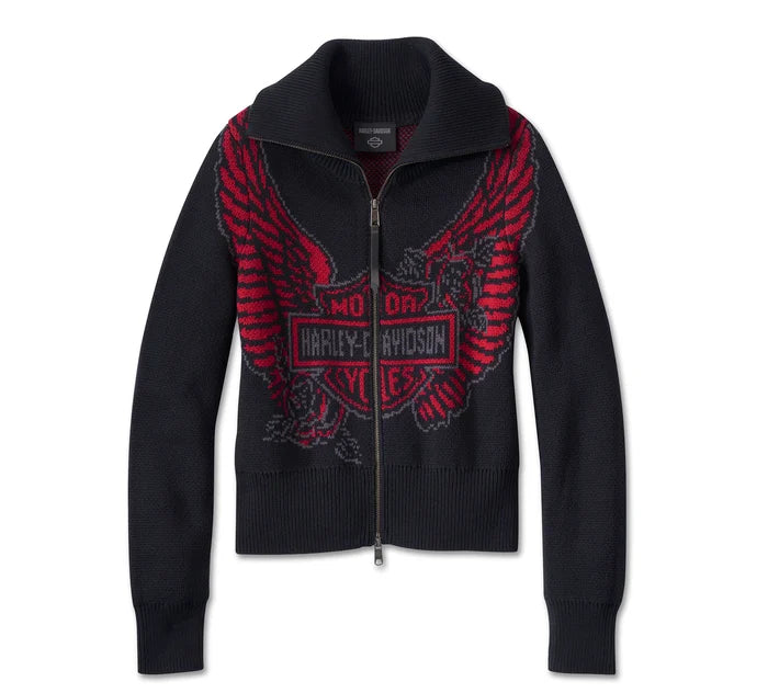Mega Sale Harley-Davidson® Women's Eagle Zip Up Sweater