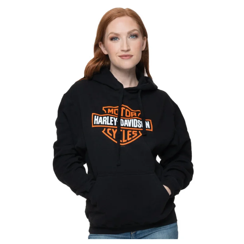 Special Promotion Gasoline Alley Harley-Davidson® Women's Bar & Shield Hoodie - Black