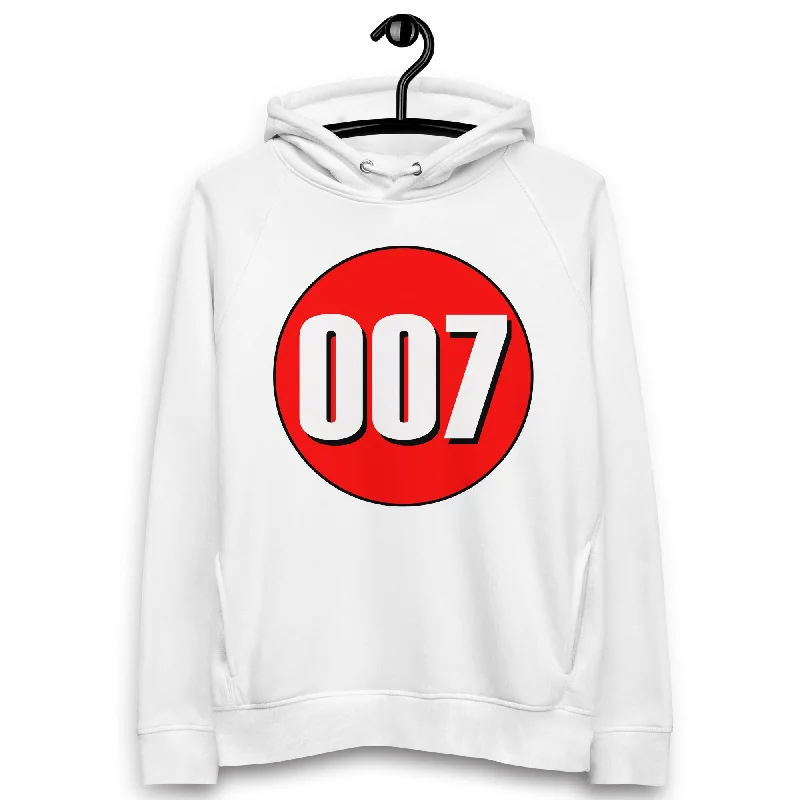 Special Offer Unisex pullover hoodie: White on Red 007