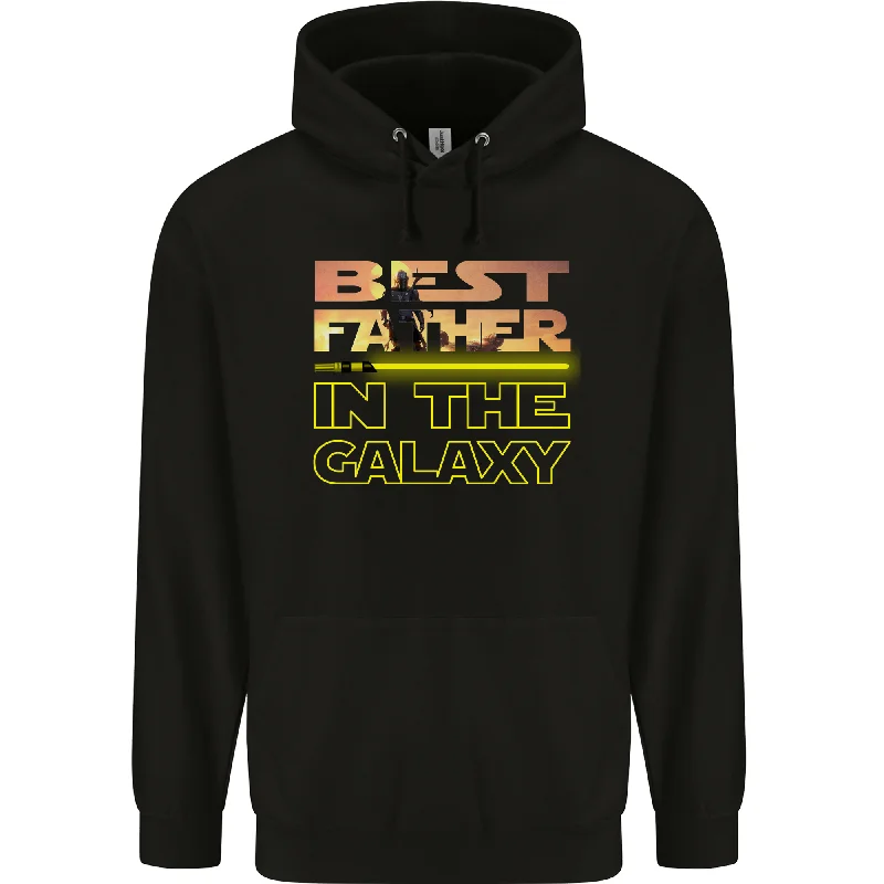 Instant Savings The Best Father in the Galaxy Fathers Day Mens 80% Cotton Hoodie