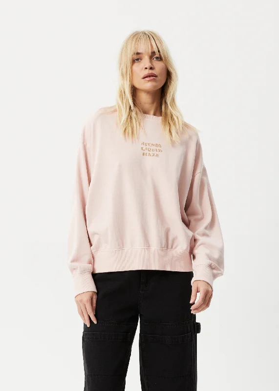 Instant Savings AFENDS Womens Daze - Crew Neck Jumper - Lotus