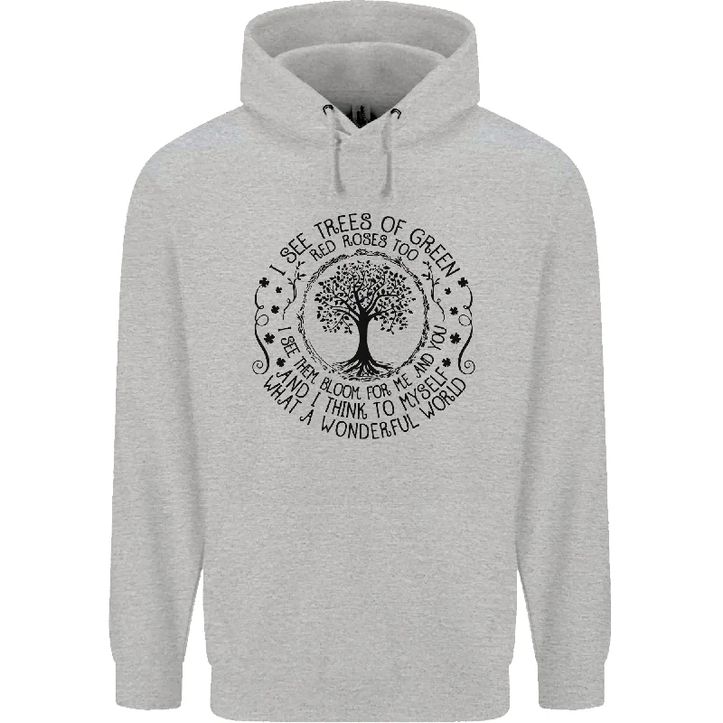 Customer Appreciation Sale Trees What a Wonderful World Environment Mens 80% Cotton Hoodie Customer Appreciation Sale Trees What a Wonderful World Environment Mens 80% Cotton Hoodie