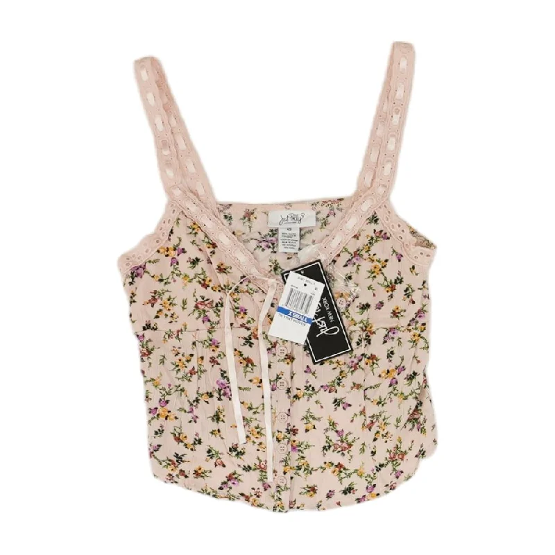 Bargain Blast Pink Floral Sleeveless Blouse