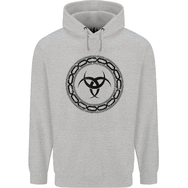 Super Sale Viking Symbol Skaldenmet Black Gym Mens 80% Cotton Hoodie