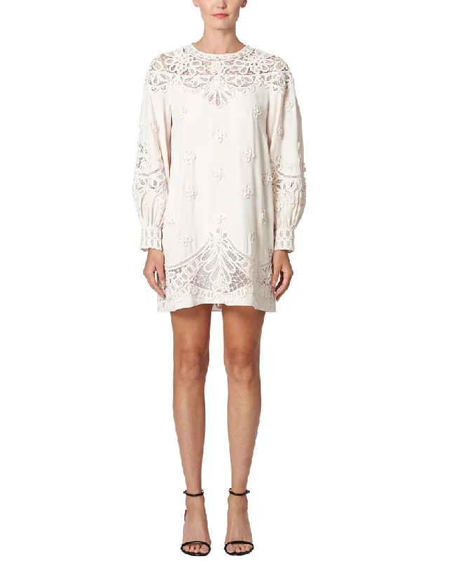 Hot Deal Carolina Herrera Puff Sleeve Mini Dress
