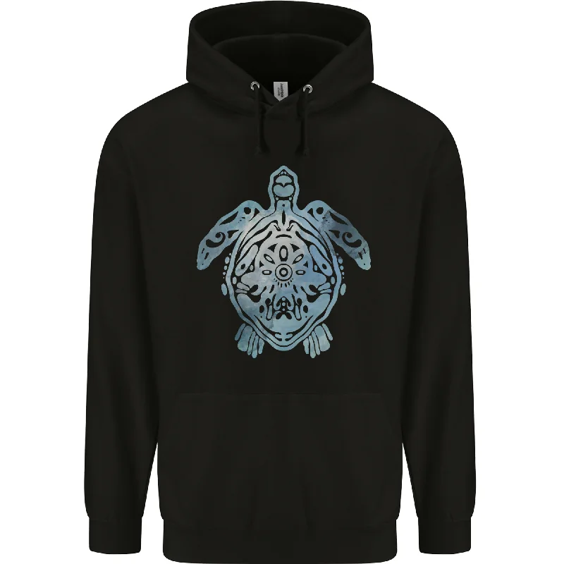 Deal Frenzy Tribal Turtle Mens 80% Cotton Hoodie