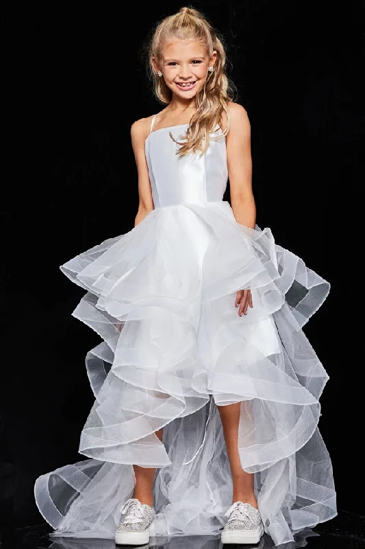 Savings Spectacular Jovani Kids K66708 Tulle Ruffle High Low Girls Formal Dress Party Gown Short Long Savings Spectacular Jovani Kids K66708 Tulle Ruffle High Low Girls Formal Dress Party Gown Short Long